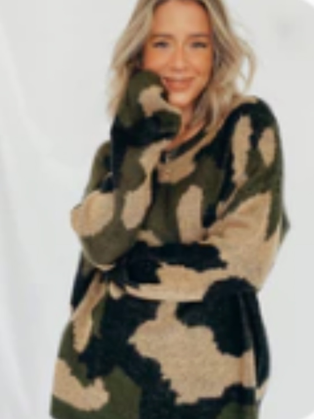 Camouflage Crewneck Sweater